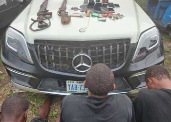 Police in Delta state kill alleged kidnapper, detain three additional suspects, seize weapons and ammunition.